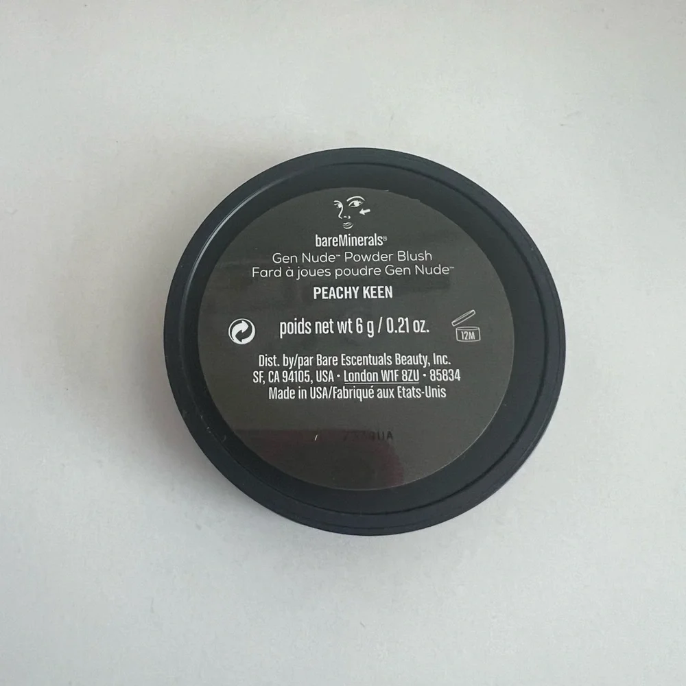 BRAND NEW Bareminerals Gen nude powder blush PEACHY KEEN without box !